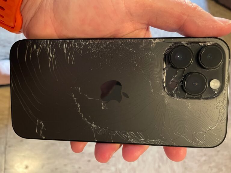 Smashed the BackGlass of iPhone 15 Pro Max Guwahati, Ulubari.